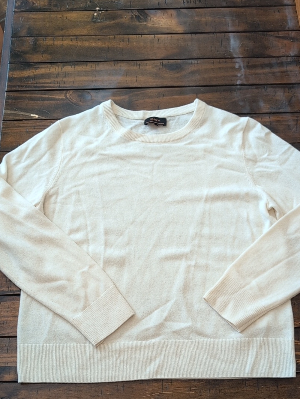 Quince Mongolian Cashmere Crewneck Sweater Lightweight - Picture 3 of 8